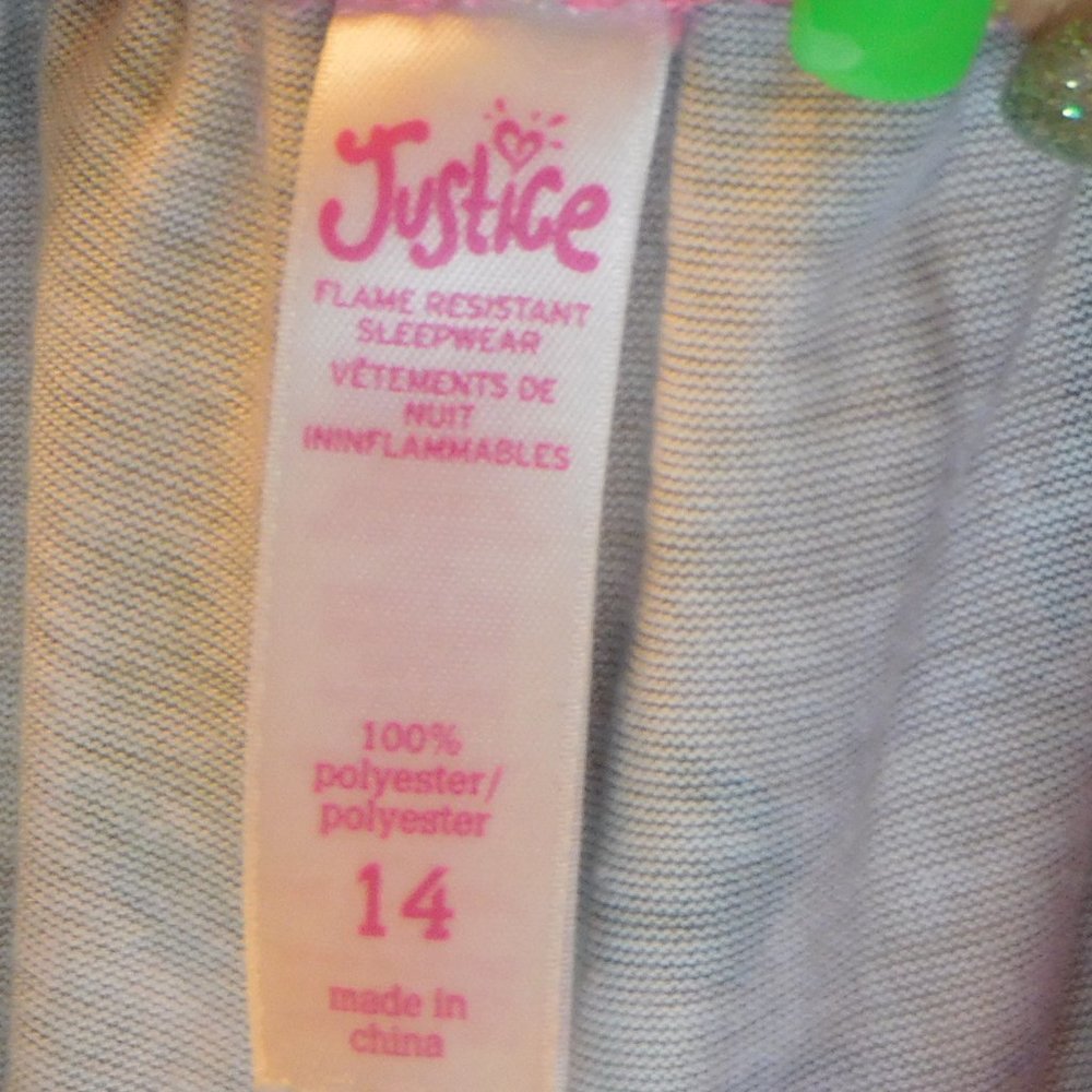 Justice Sleep Shorts Size 14 - Picture 3 of 4